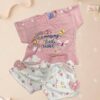 Fancy Printed Top & Bottom Set For Baby Girls