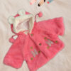 Cozy Pink Fleece Baby Jacket with Ears